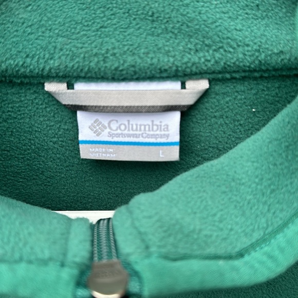 Columbia Fleece Men’s Large Green Jacket. - Picture 6 of 7